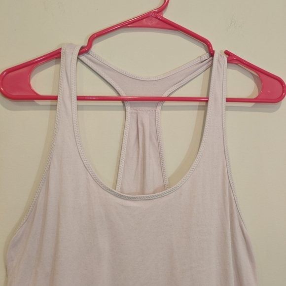 LULULEMON Athletica Sz Medium Racerback Gym Tank Blush Light Pink Scoop Neck - Picture 3 of 6